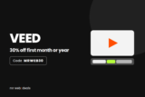 VEED: 30% off first month or year